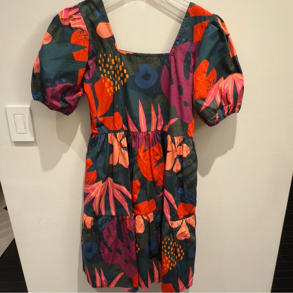 Maude Vivante Women’s Floral Multi Color Tiered Maxi Dress Boho Size Small - Picture 2 of 11